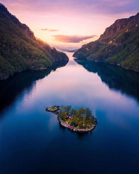 Wonderful Beautiful Sky and Landscape Of Norway